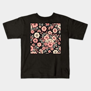 Pink Flowers Kids T-Shirt